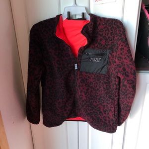 Nwt Victoria Secret PINK XS reversible Sherpa coat